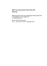 Jahresabschluss und Aufsichtsrats-Bericht 2017